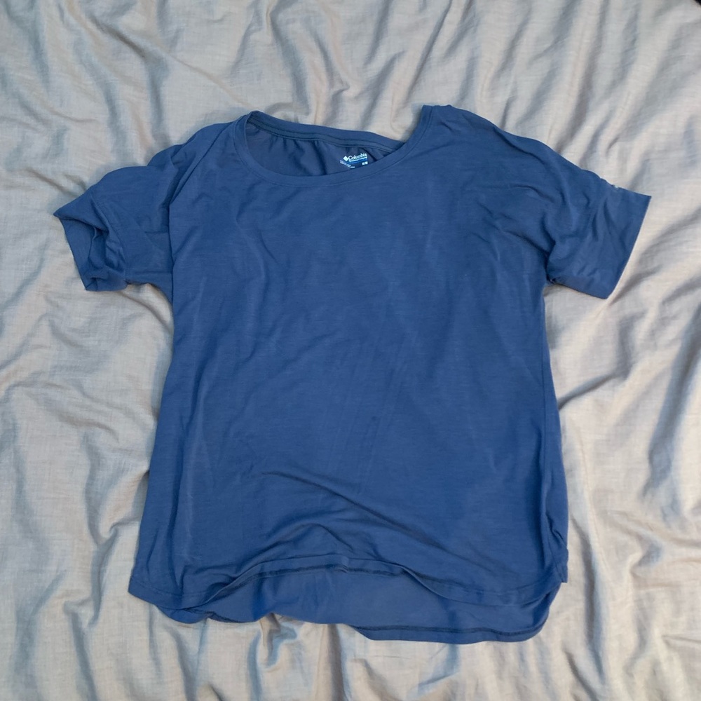 Blue Columbia Workout Top